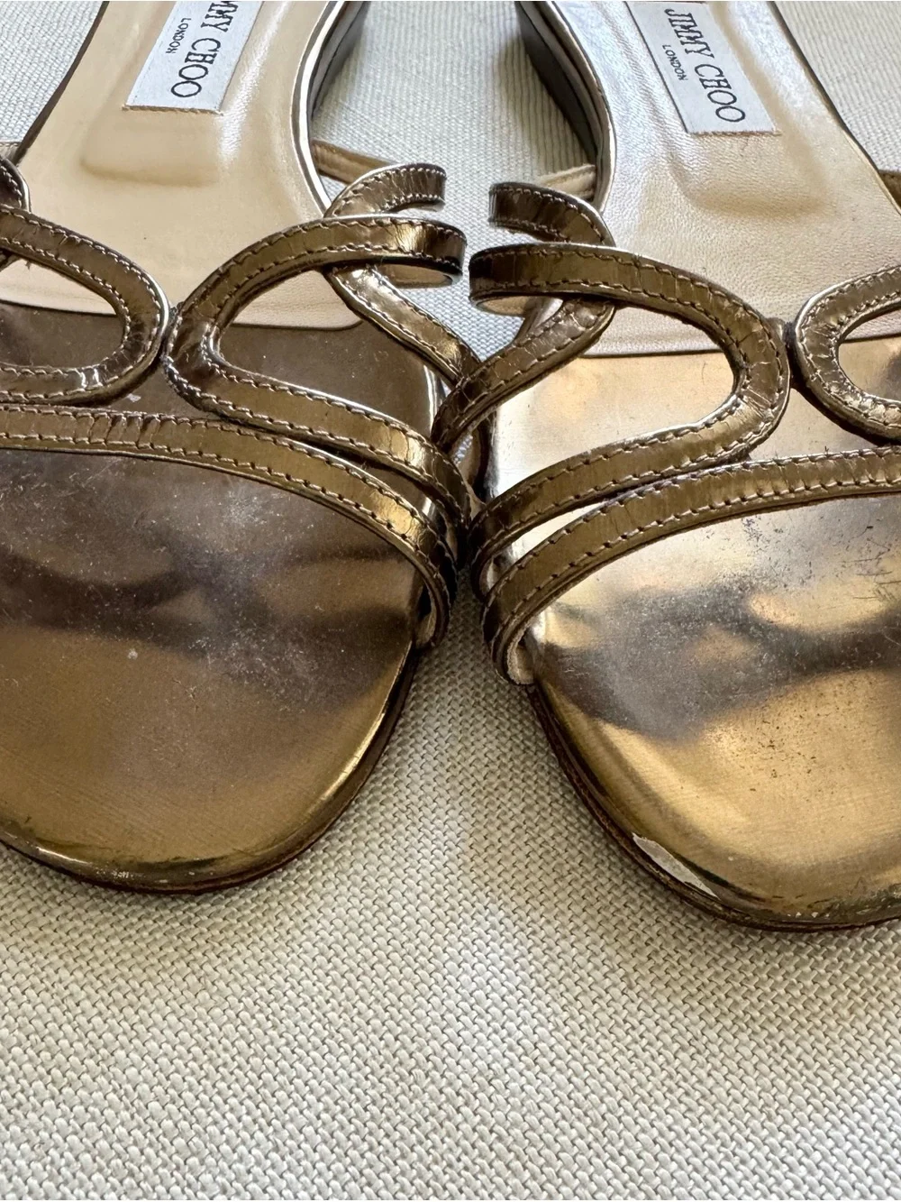 Jimmy Choo beautiful bronze